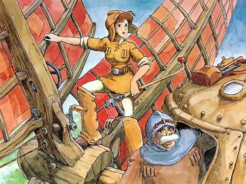 Nausicaa fixing a wind mill